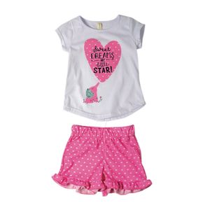 Codelin Pijama De Verano Blanca De Dos Piezas Bebe Nina Codelin